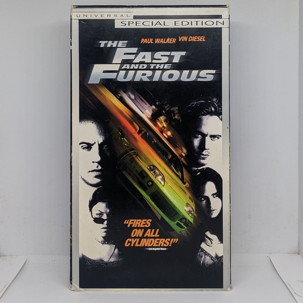 The Fast and the Furious (2001) VHS cassette movie
